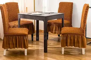 Elastic Brown Dinning Seat Covers