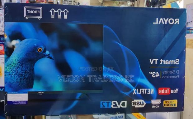 Royal 43" Smart Android With Bluetooth Frameless Tv - thumbnail 2
