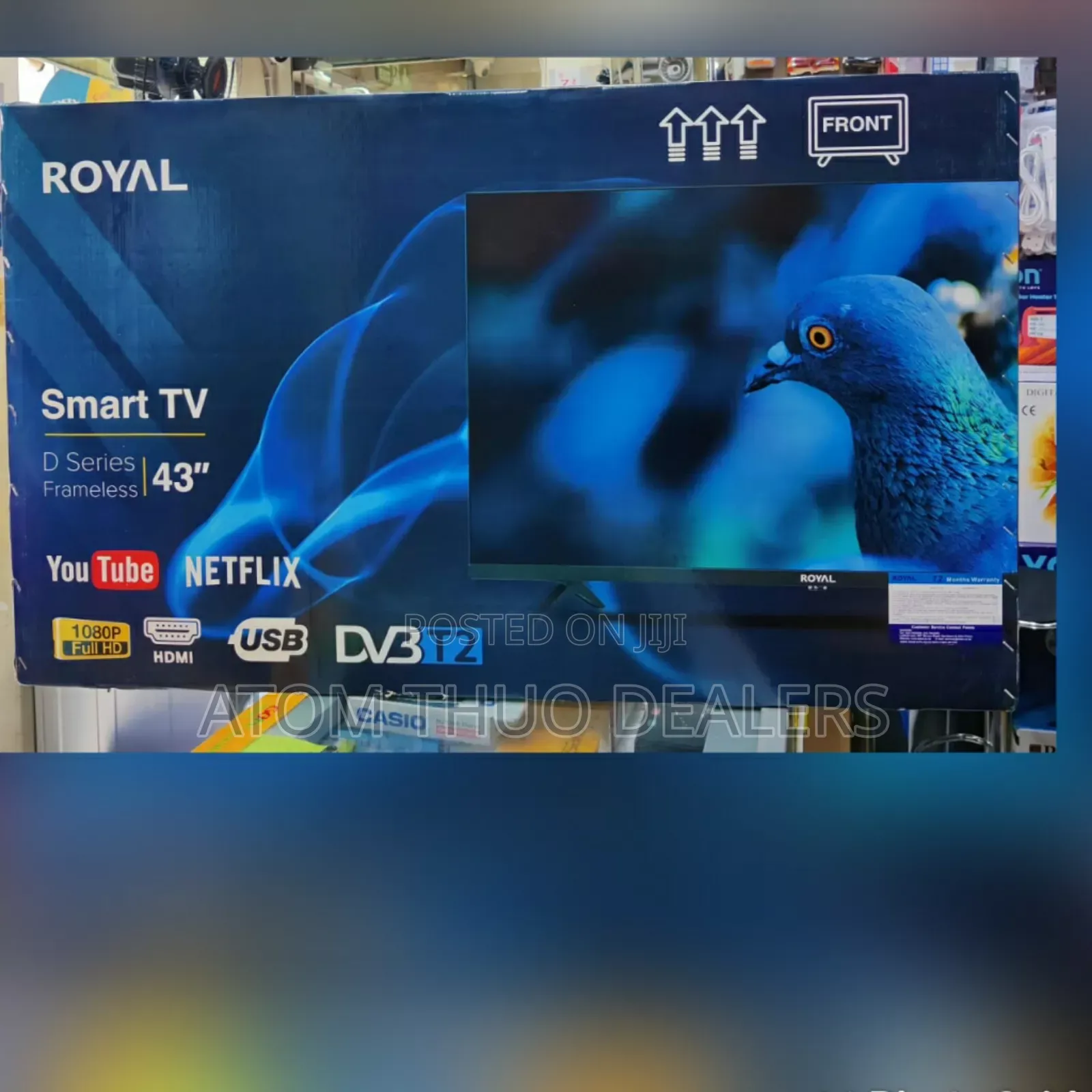 New Royal 43 Inches Smart Android With BT Tv