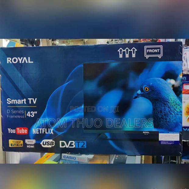 New Royal 43 Inches Smart Android With BT Tv - thumbnail 2