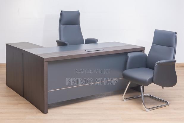 Office Desk; 1800mm Executive L-Shaped Table With Storage - thumbnail 5