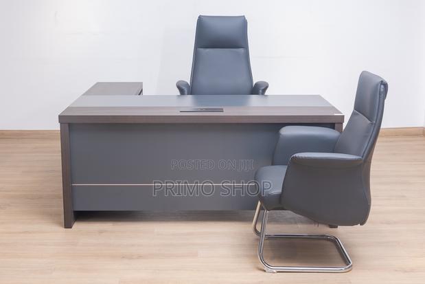 Office Desk; 1800mm Executive L-Shaped Table With Storage - thumbnail 3