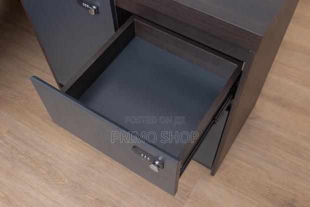 Office Desk; 1800mm Executive L-Shaped Table With Storage - thumbnail 9