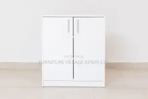 2 Door Storage Credenza Cabinet; Wooden Cupboard