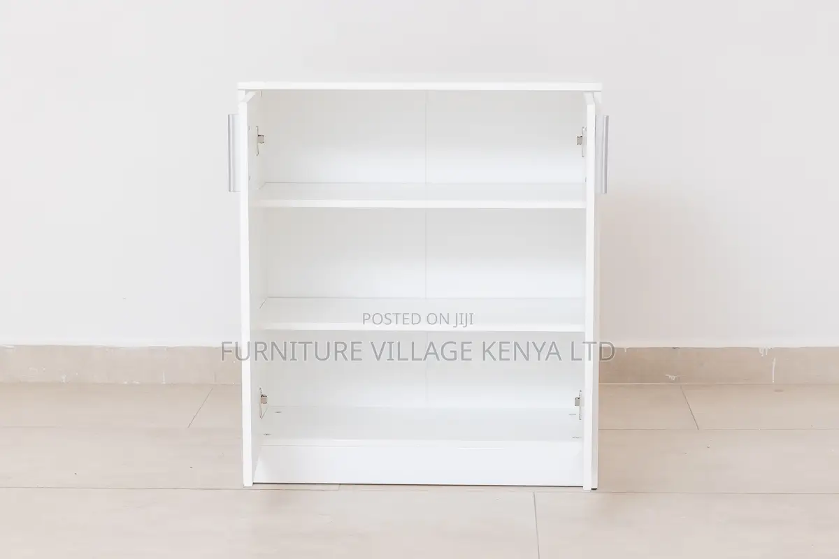 2 Door Storage Credenza Cabinet; Wooden Cupboard