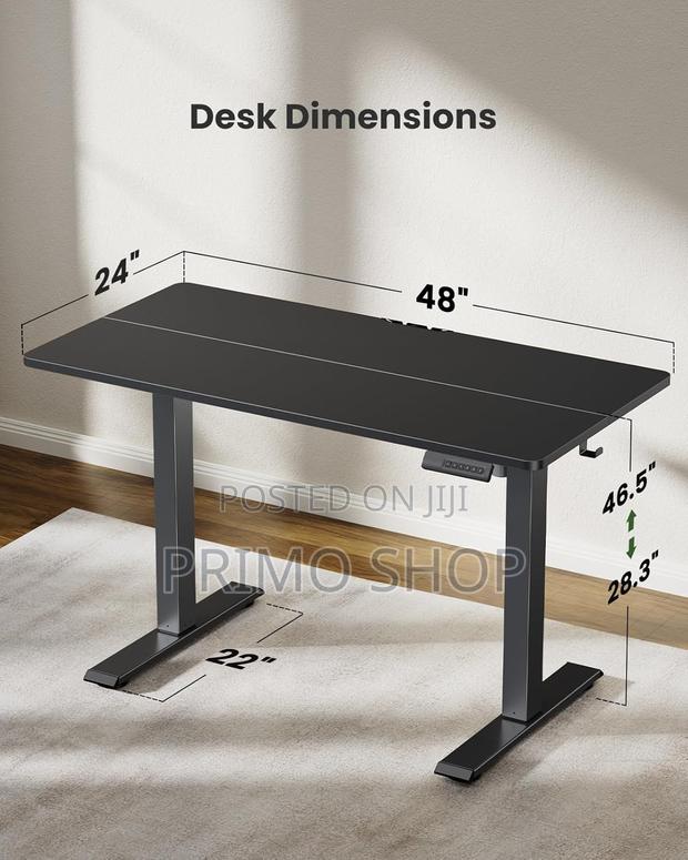 Electric Standing Desk Adjustable Height, 48 * 24 Inch - thumbnail 3