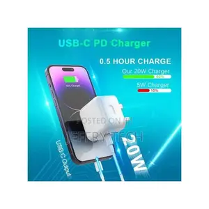 Triple Charger Head 20W Foldable, With a Type-C Port - Compa