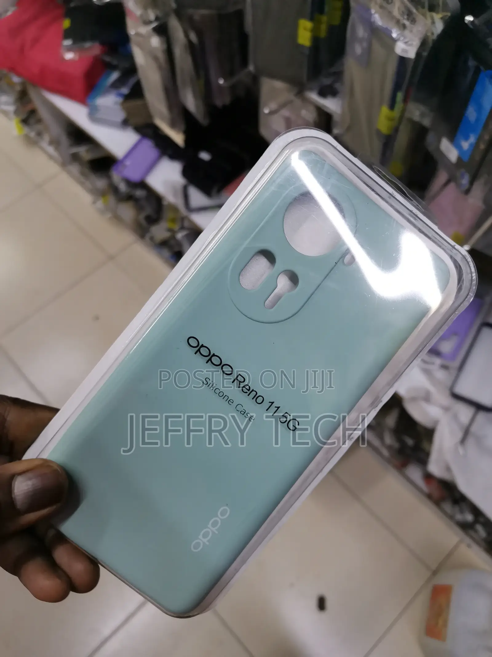 Oppo Reno 11 5G Back Liquid Silicone Cover -Green-
