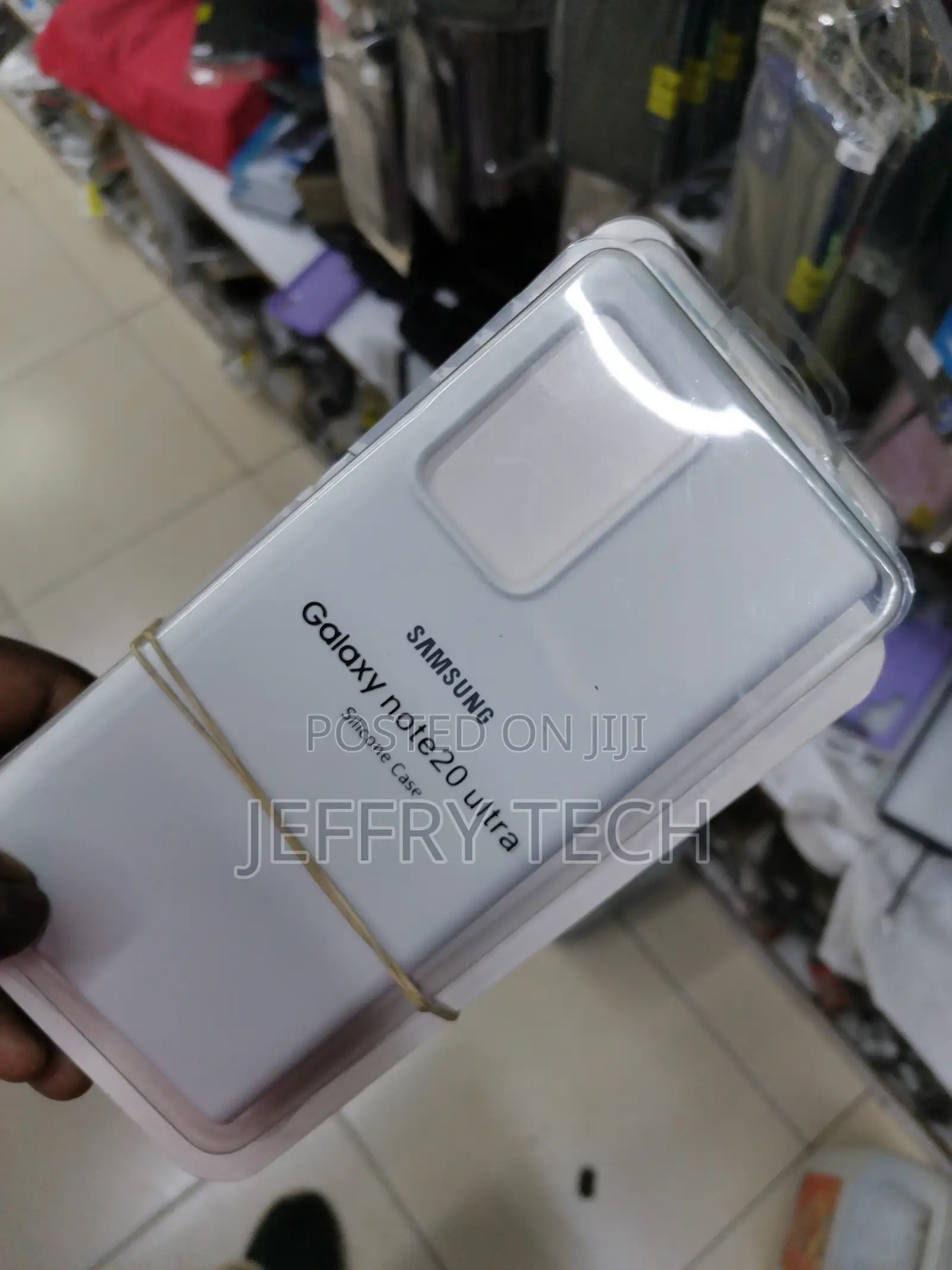 For Samsung Galaxy Note20 Ultra Silicone Case -Gray-
