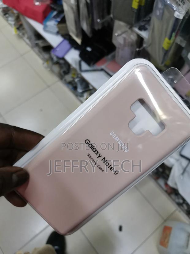 Silicone Case Cover for Samsung Note 9 -Beige- - thumbnail 3