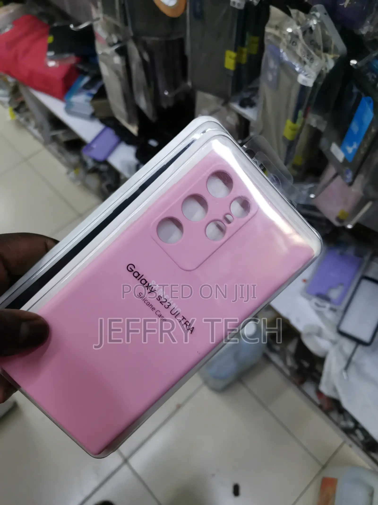 Silicone Case for Samsung Galaxy S23 Ultra -Pink-