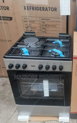 Von 3+1 Silver Black 60×60 Standing Cooker