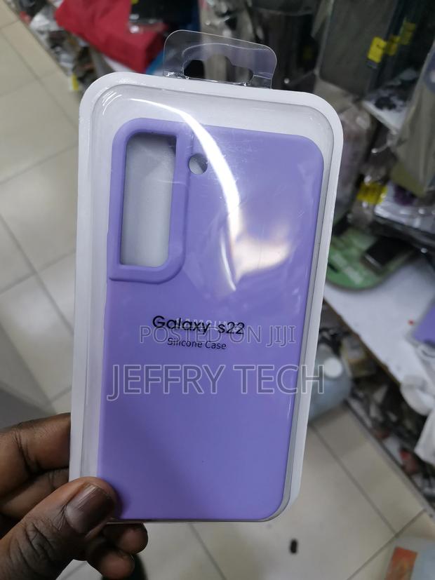 Silicone Case Cover for Samsung S22 -Purple- - main view