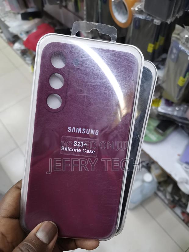 SAMSUNG Galaxy S23+ Silicone Case -Burgundy- - main view