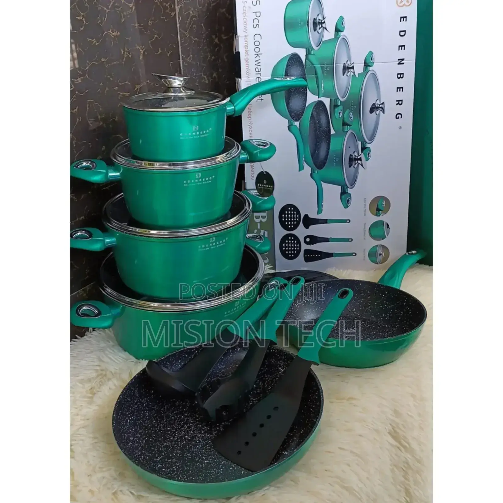 15pcs Edenburg Cookware Set