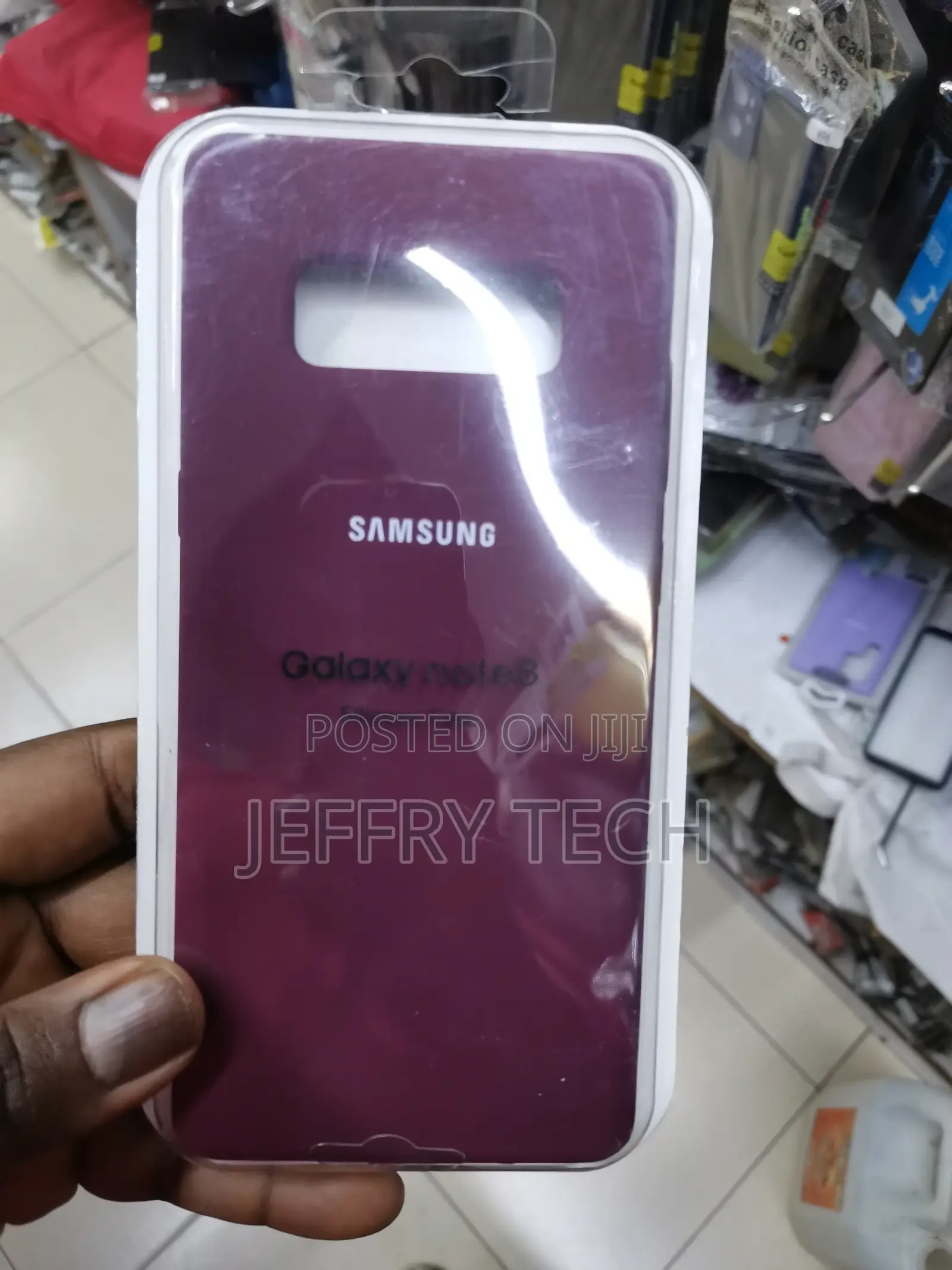 Samsung Silicone Case for Galaxy Note 8 -Burgundy-