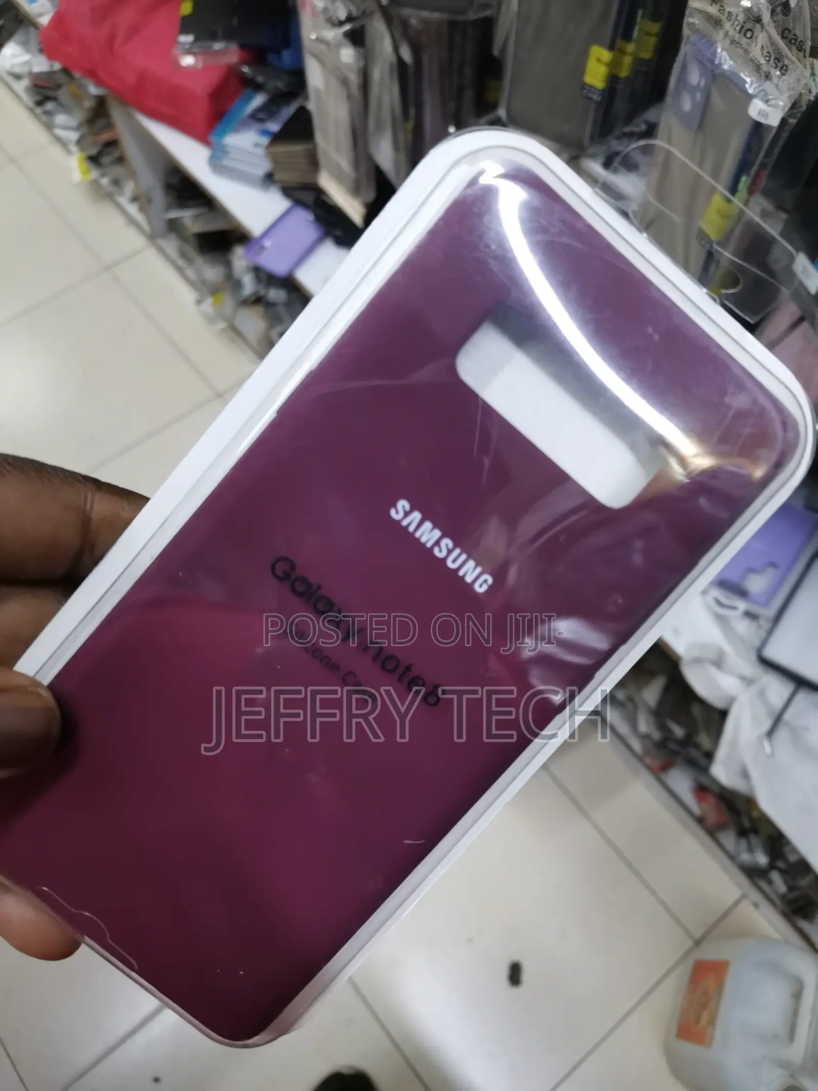 Samsung Silicone Case for Galaxy Note 8 -Burgundy-