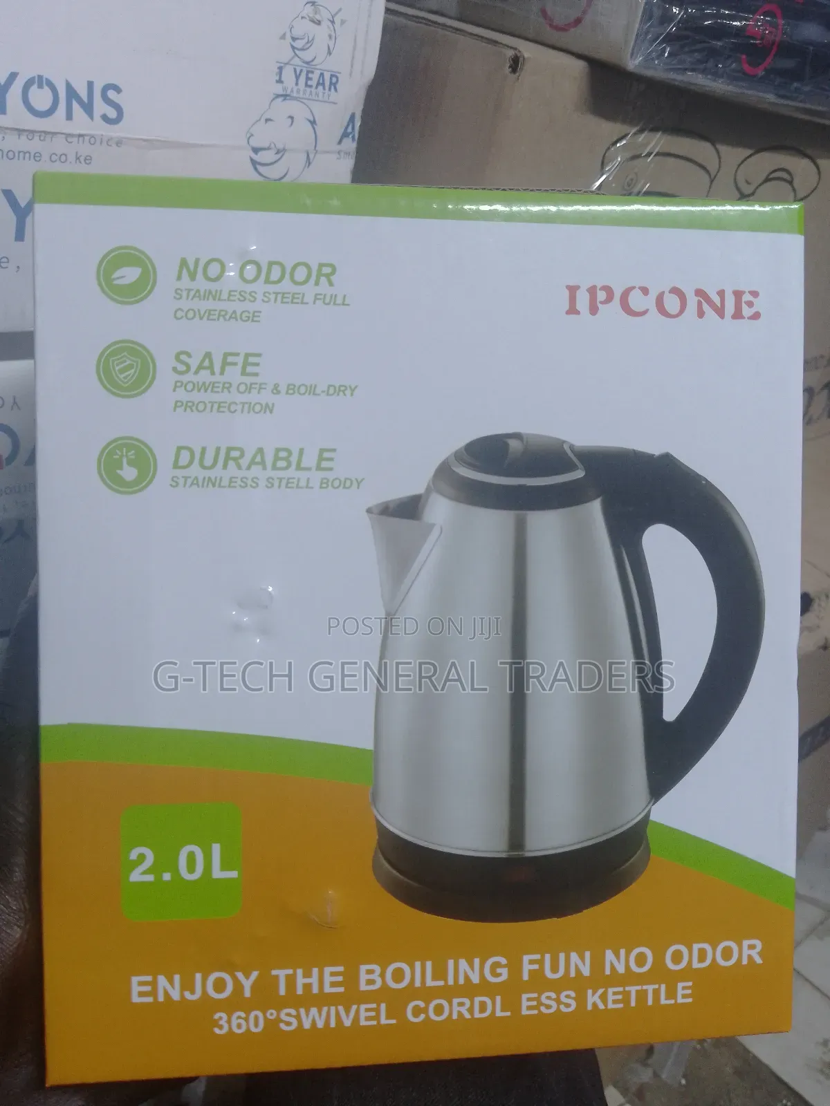 Ipcone 1500w 2.0l Automatic Electric Kettle