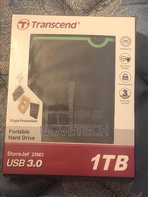 Transcend 1TB Portable External Harddisk HDD - main view