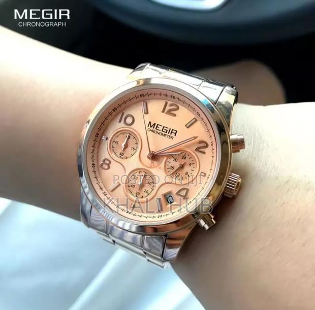Megir Rose Gold Chronograph Watch - main view