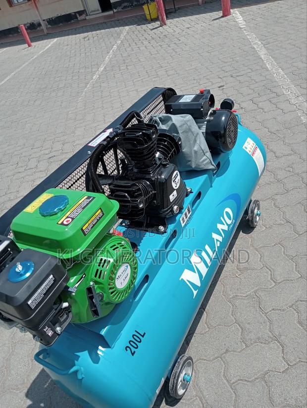 Milano Both Electric and Petrol Compressor 200l - thumbnail 2