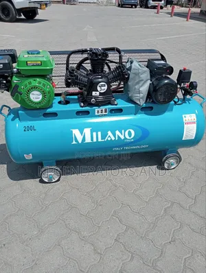 Milano Both Electric and Petrol Compressor 200l