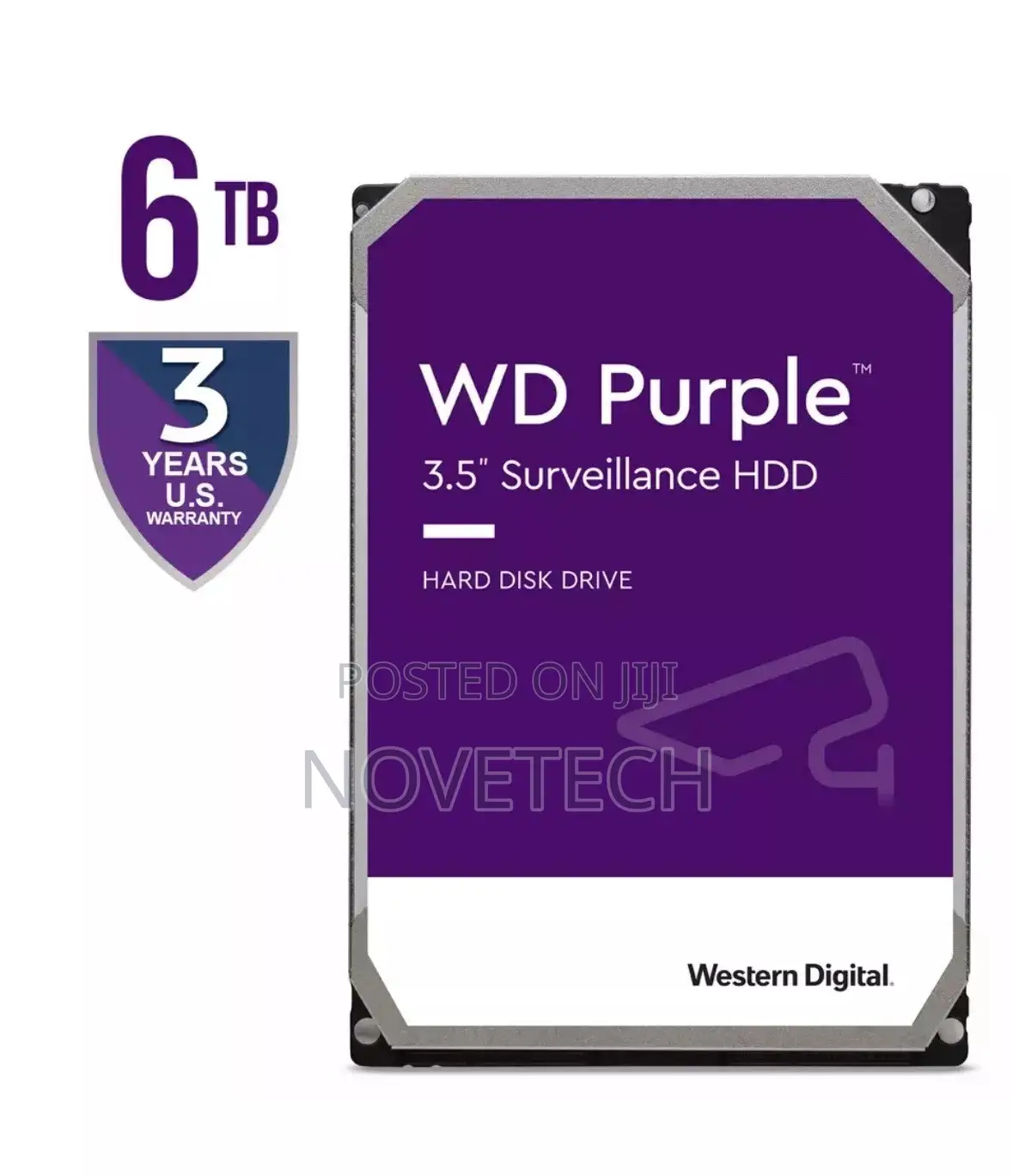 New WD Purple 6TB Harddisk Surveillance CCTV HDD