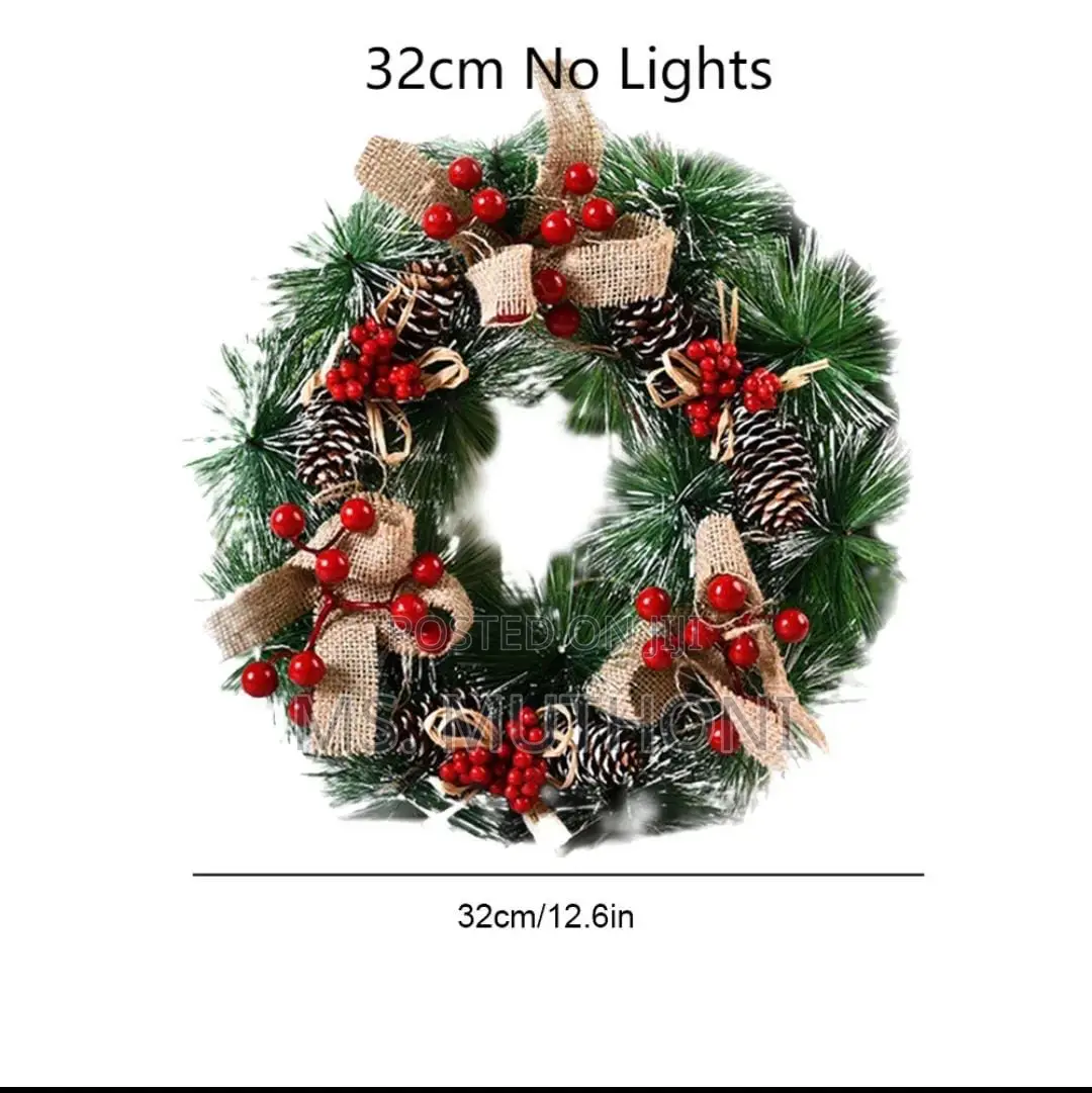 32 Cm Front Door Christmas Wreath