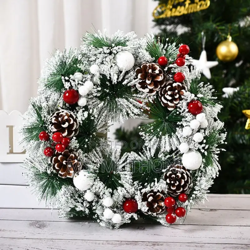 32 Cm Front Door Christmas Wreath