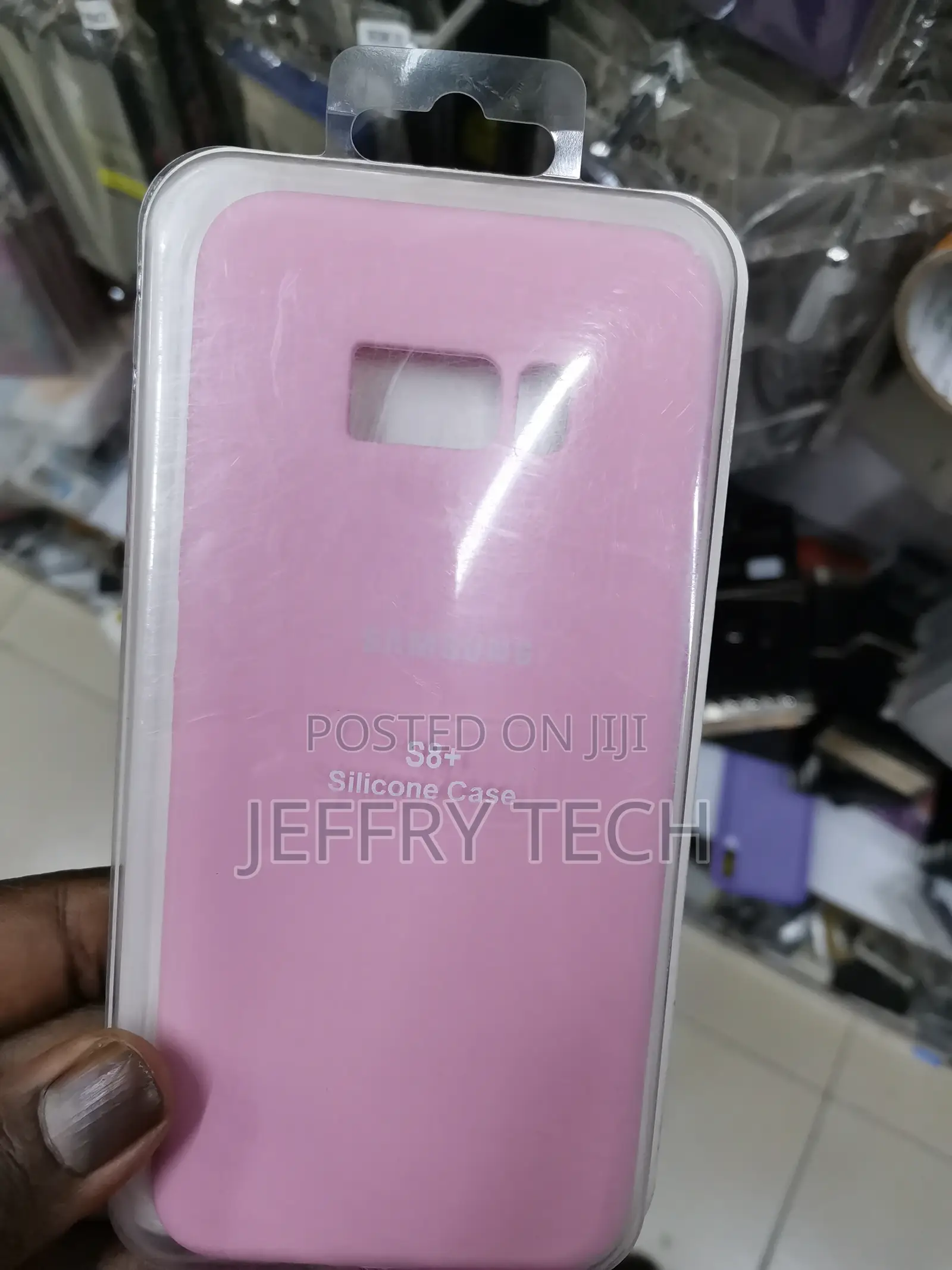Silicone Case Cover for Samsung S8 Plus -Pink-