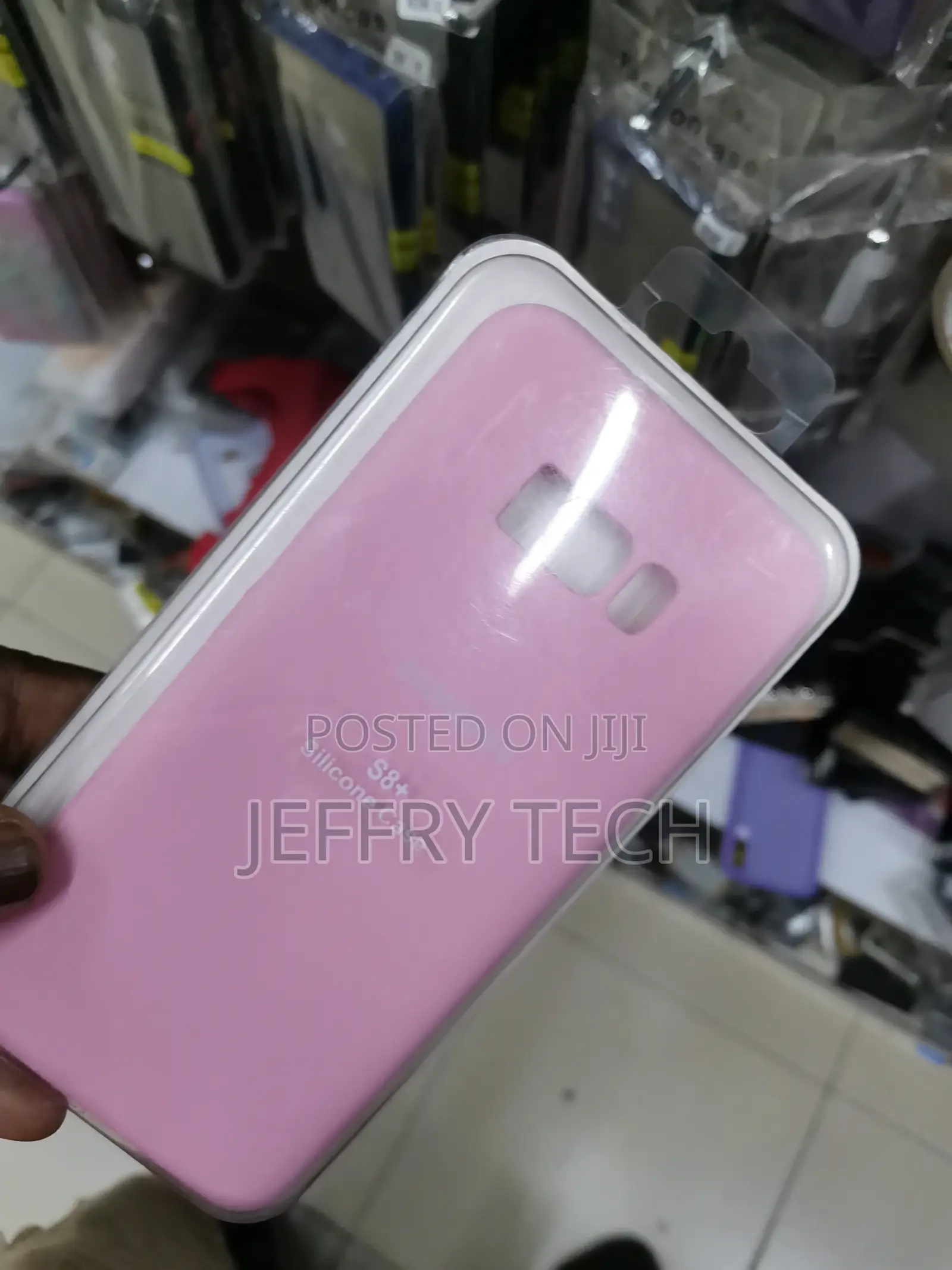 Silicone Case Cover for Samsung S8 Plus -Pink-