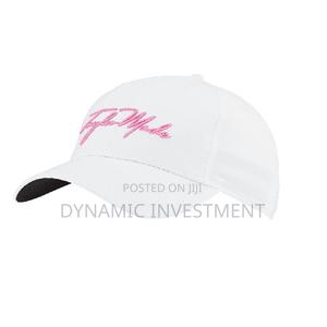 Taylormade Womens Script Seeker Golf Hat (White/ Pink - main view