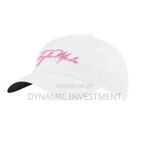 Taylormade Womens Script Seeker Golf Hat (White/ Pink