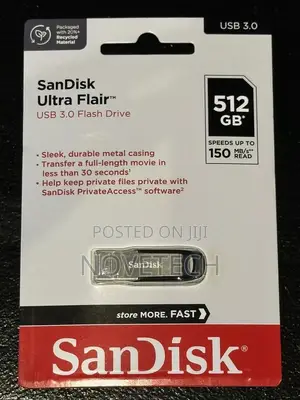 Sandisk 512GB Usb 3.1 Ultra Flair Flashdisk Pen Drive