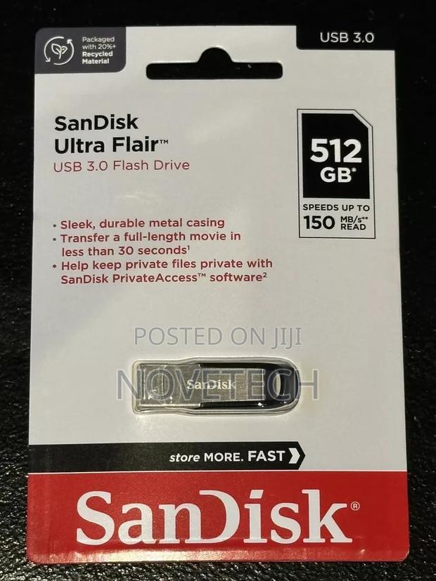 Sandisk 512GB Usb 3.1 Ultra Flair Flashdisk Pen Drive