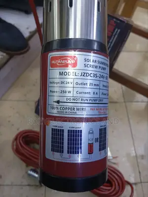 Rutan Submasible Solar Pump 50 Meter 250 Watts and 24v