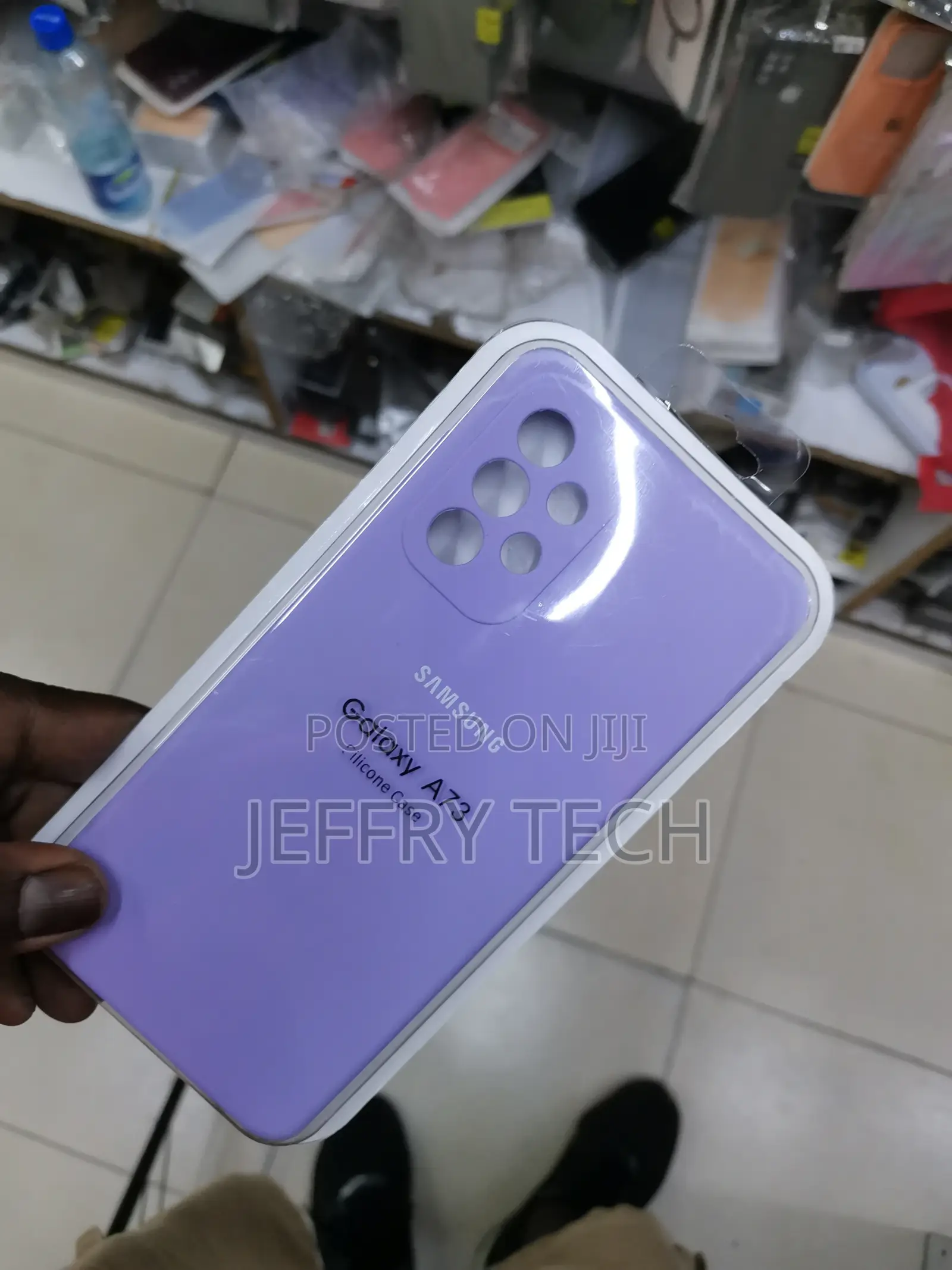 Silicone Back Cover for Samsung Galaxy A73 -Purple-