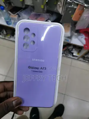 Silicone Back Cover for Samsung Galaxy A73 -Purple-