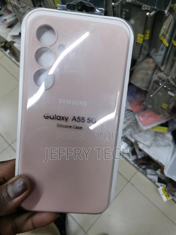 Samsung GALAXY A55 5G Silicone Case/Cover -Beige-