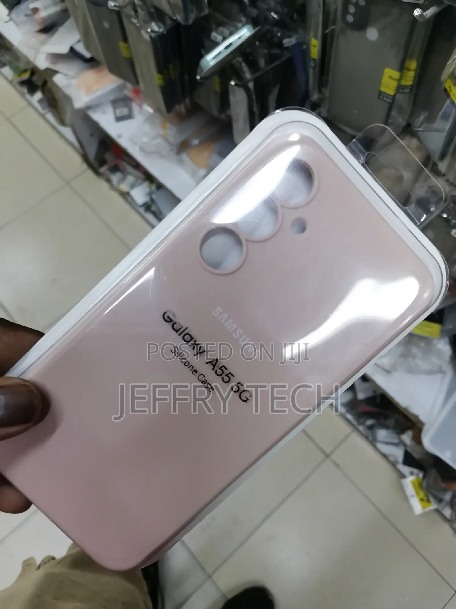 Samsung GALAXY A55 5G Silicone Case/Cover -Beige-