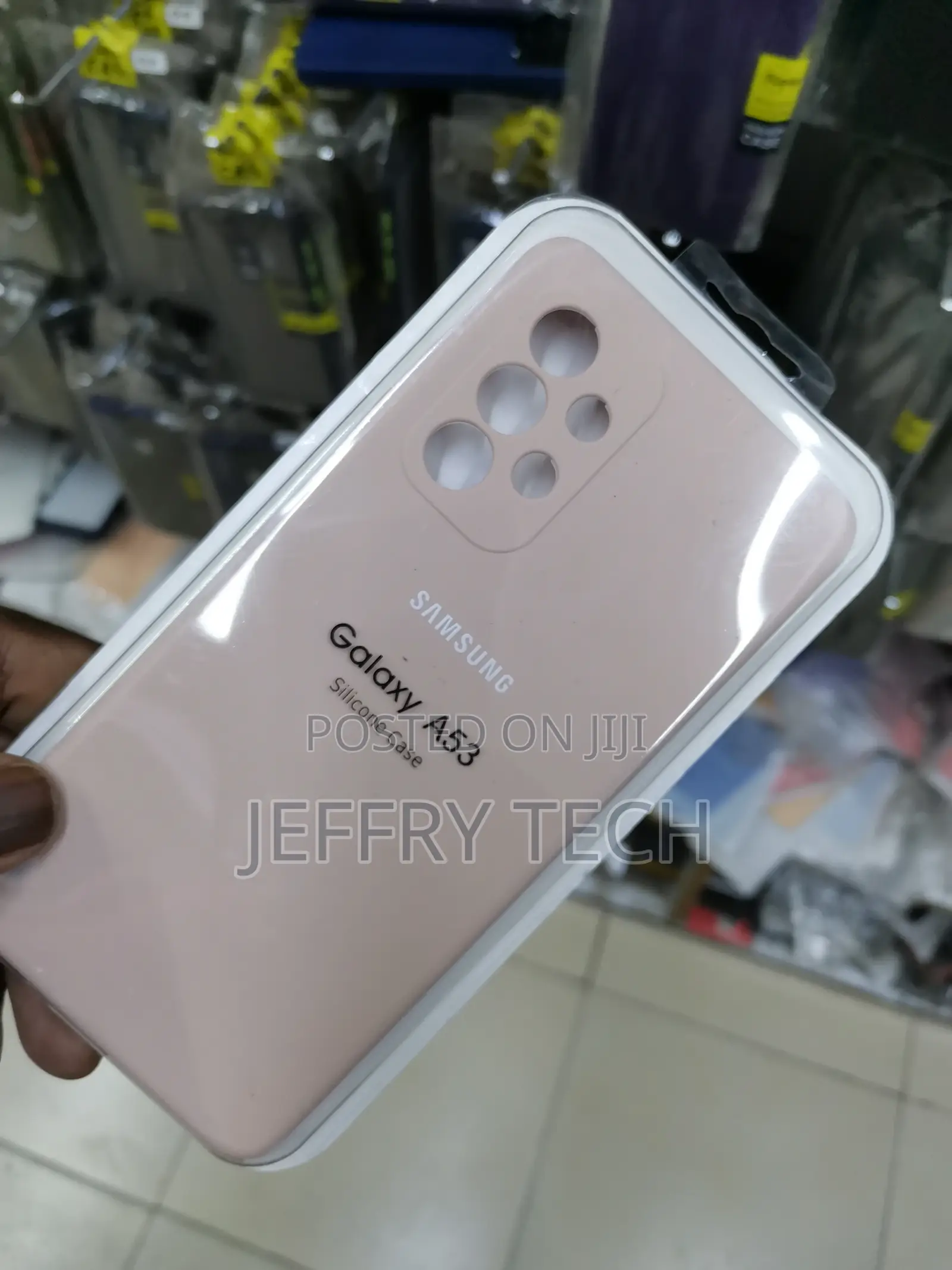 Silicone Case for Galaxy A53 5G -Beige-
