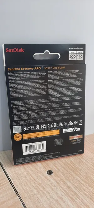 Original 512GB SDXC-UHS-1 Card 200mb/S Read 140mb/S Write.
