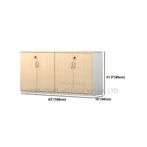 Cabinet - 4 Doors Wooden Executive Credenza Cupboard