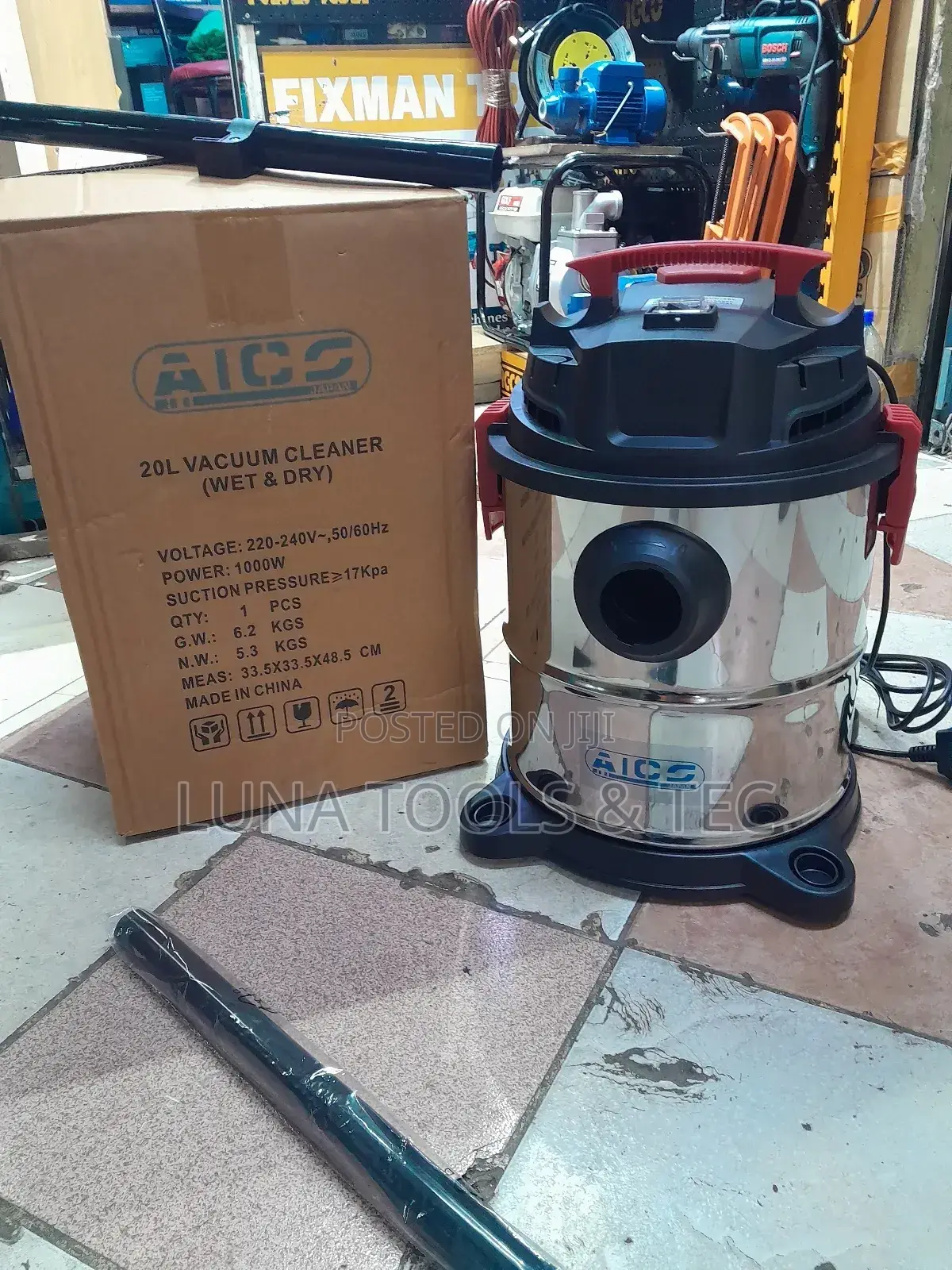 Aico Bagged Wet and Dry Vacuum Cleaner 20l