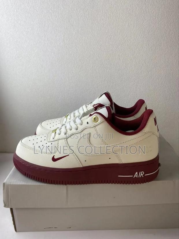 Airforce 1, Af 1 White Burgundy - main view