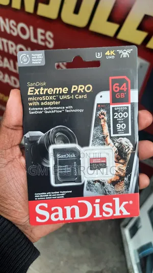 New 64gb Exreme Pro Micro SDXC-1: 200mb/S Read,90mb/S Write