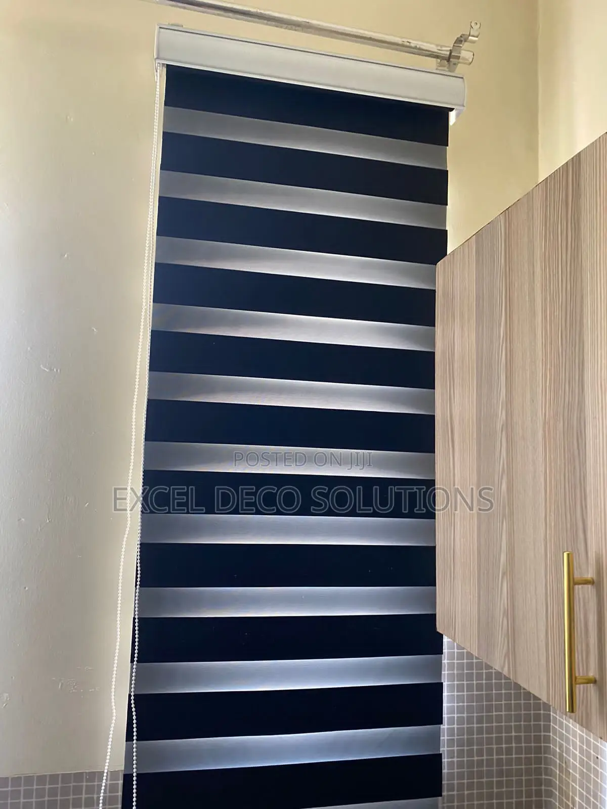 Black Zebra Roller Blinds