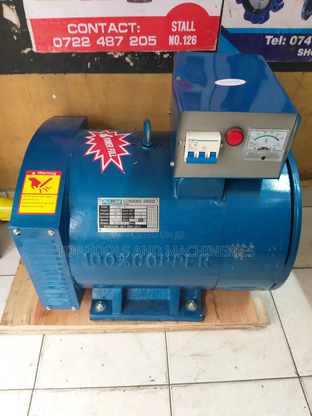 Pulsur 25KW Single/Three-Phase Generator Alternator