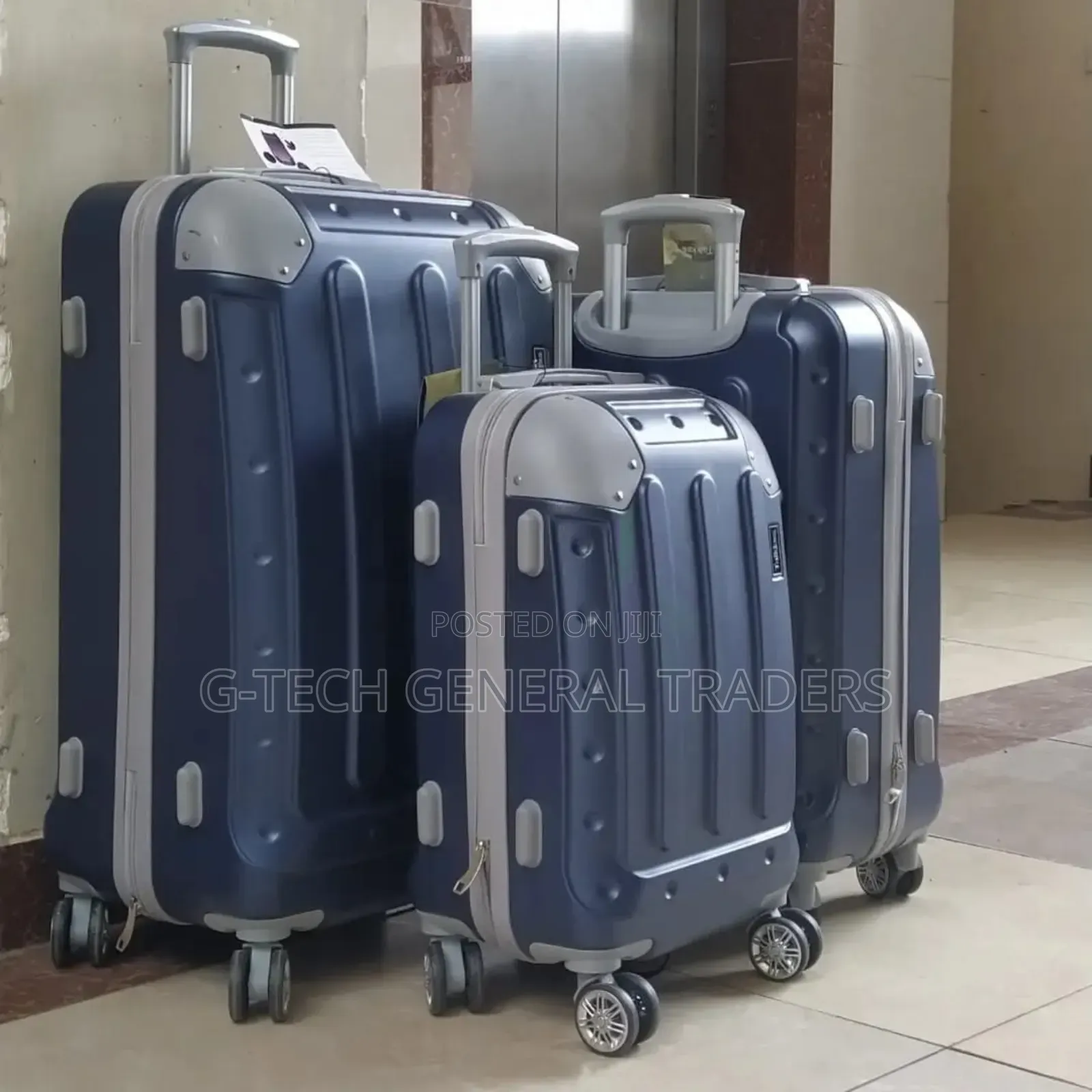 3in1 Multicolored Fibre Luxurious Suitcase