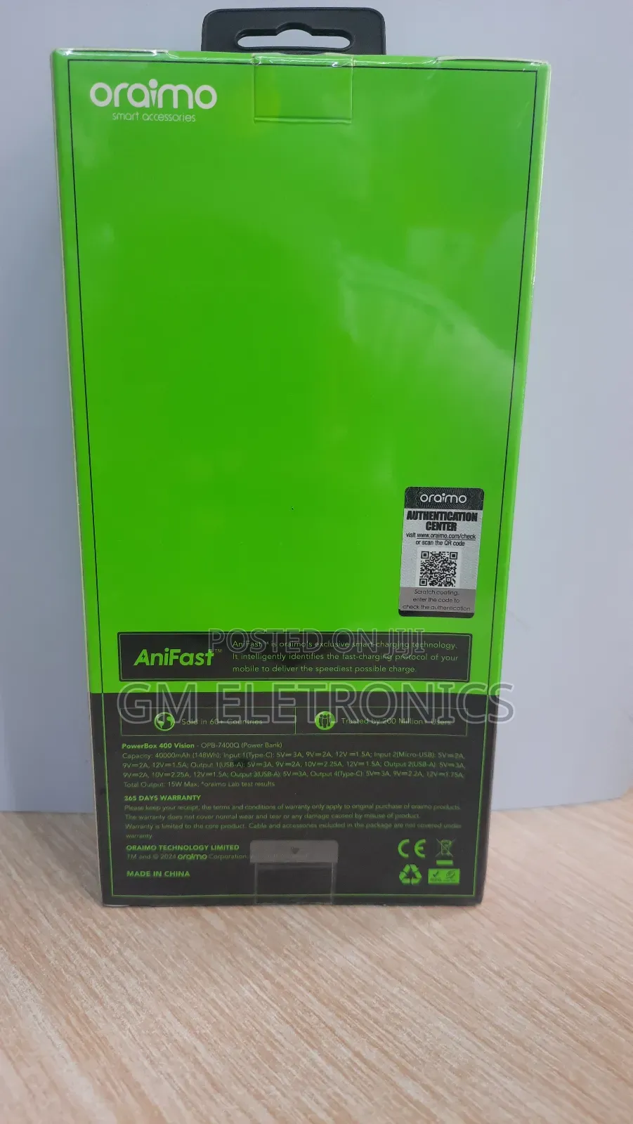Oraimo Power Box 400 Vision OPB-7400Q 40